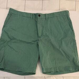 Lands' End Teal Green Flat Front Chino Shorts